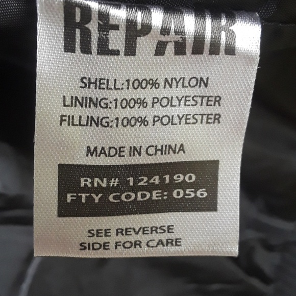 NWT. SIZE M. REPAIR men's hooded puffer jacket. - Picture 5 of 8